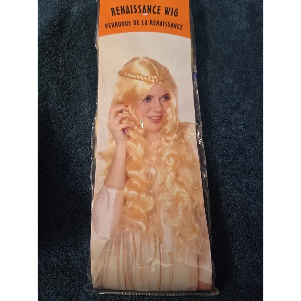 Vtg Wig Blond Long Pigtails braid retro theatrical stage adult woman school girl